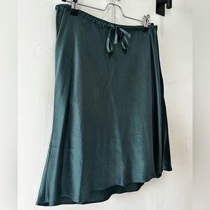 Elegant Teal Midi Skirt